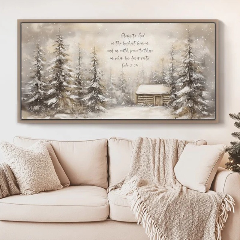 Resin Art Quotes - Christmas Bible Verse Wall Art Prints,