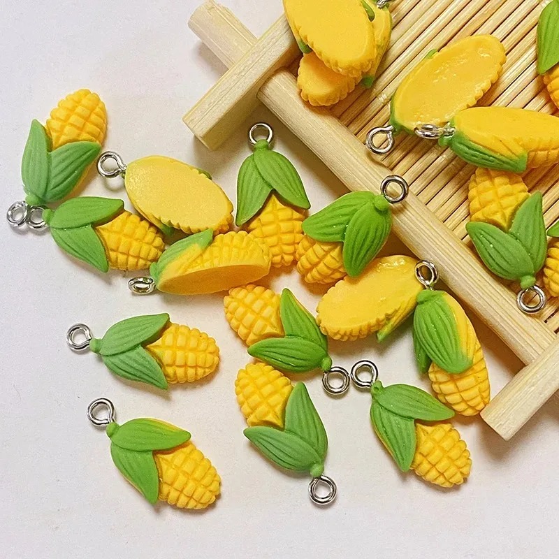 20Pcs Funny Mini Corn Vegetabl - Resin Art Earrings ulasan dan harga