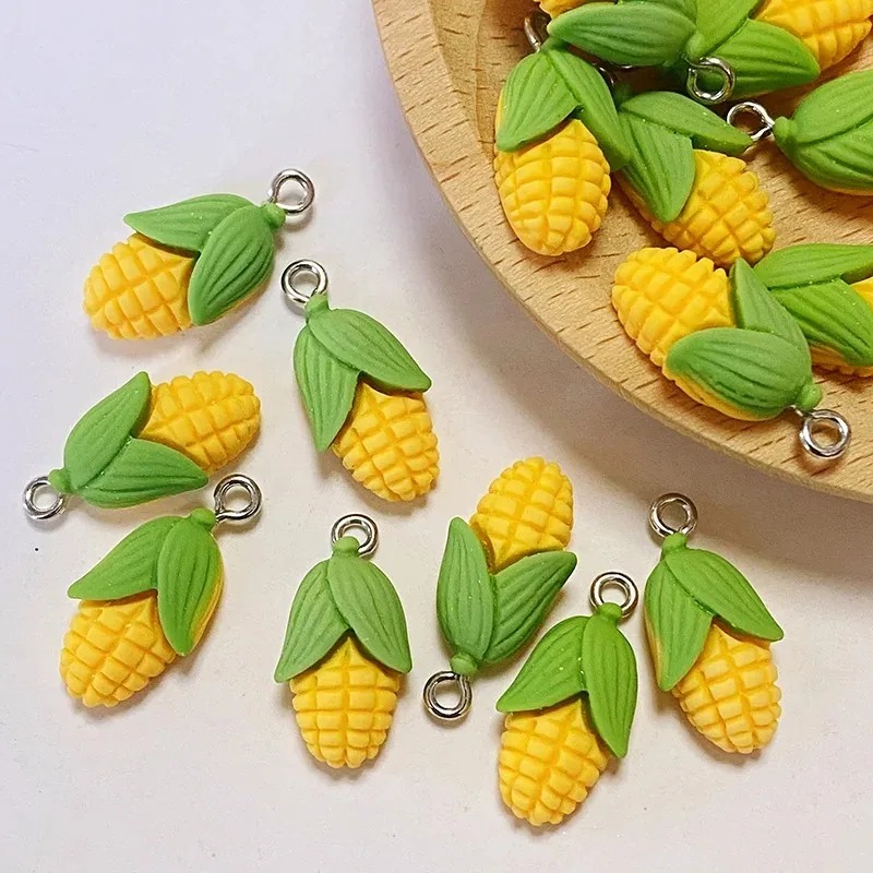 20Pcs Funny Mini Corn Vegetabl - Resin Art Earrings ulasan dan harga