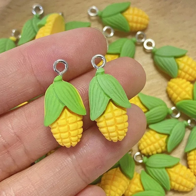 20Pcs Funny Mini Corn Vegetabl - Resin Art Earrings ulasan dan harga