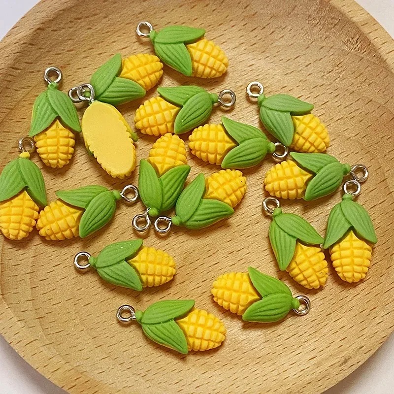 20Pcs Funny Mini Corn Vegetabl - Resin Art Earrings ulasan dan harga