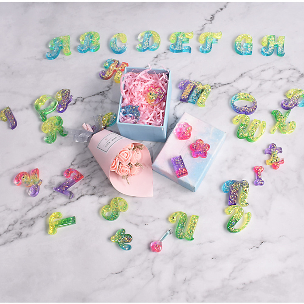 Alphabet Epoxy Resin Silicone  - Resin Art Pen ulasan dan harga