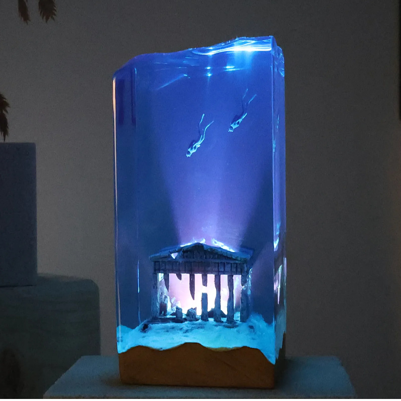 NEW Marine Art Home Decoration - Resin Art And Wood ulasan dan harga