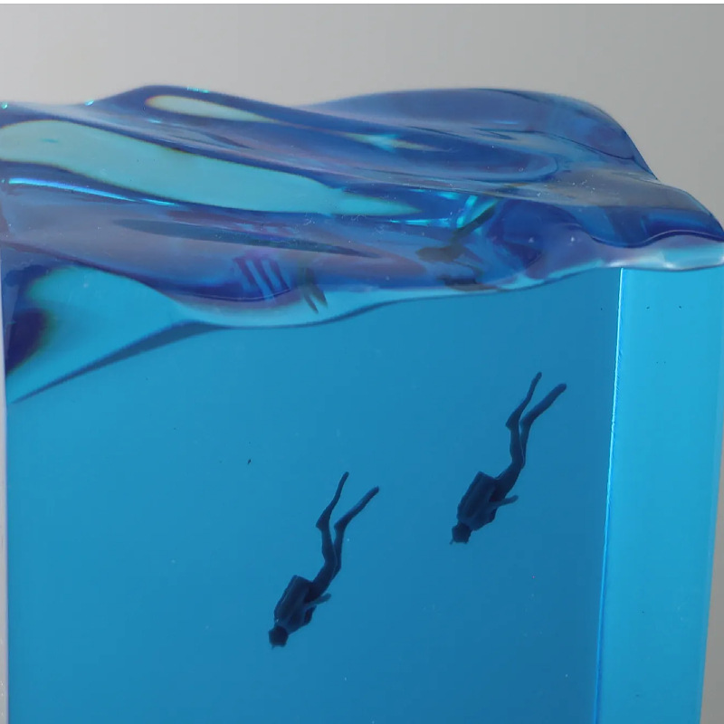 NEW Marine Art Home Decoration - Resin Art And Wood ulasan dan harga