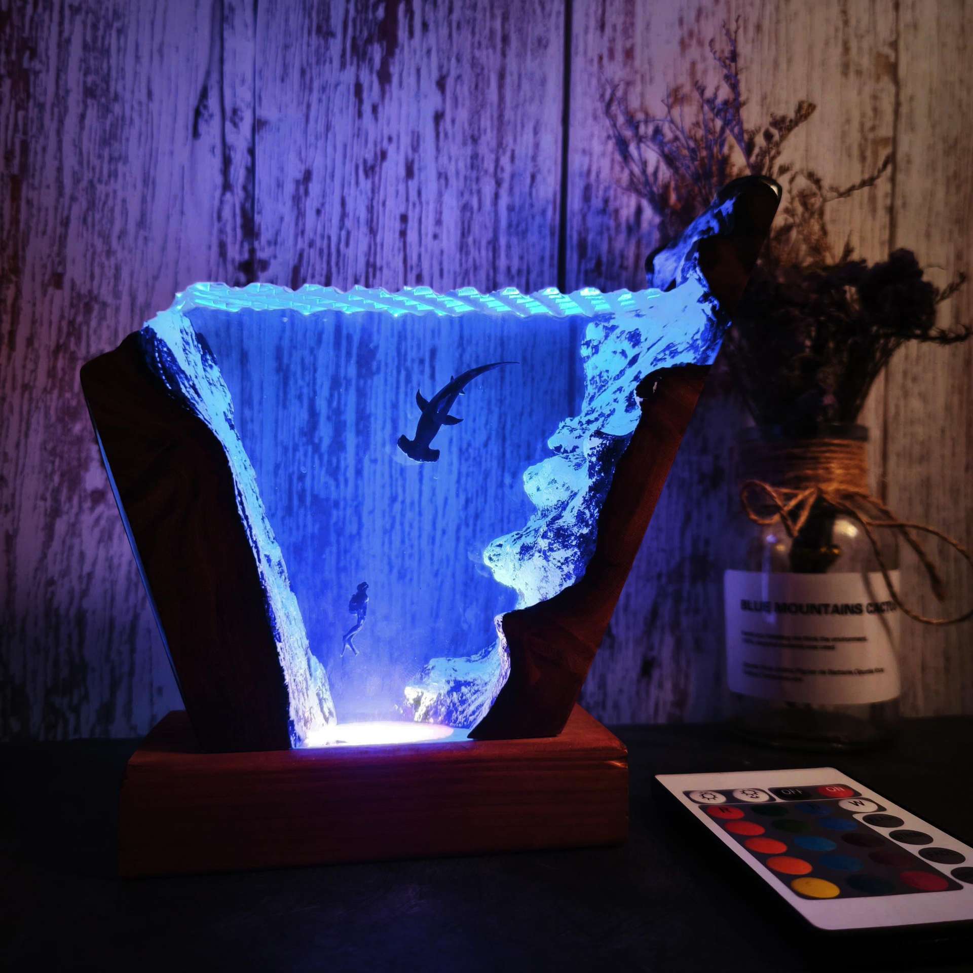 6 * 4-inch Ocean Series Diver  - Resin Art And Wood ulasan dan harga