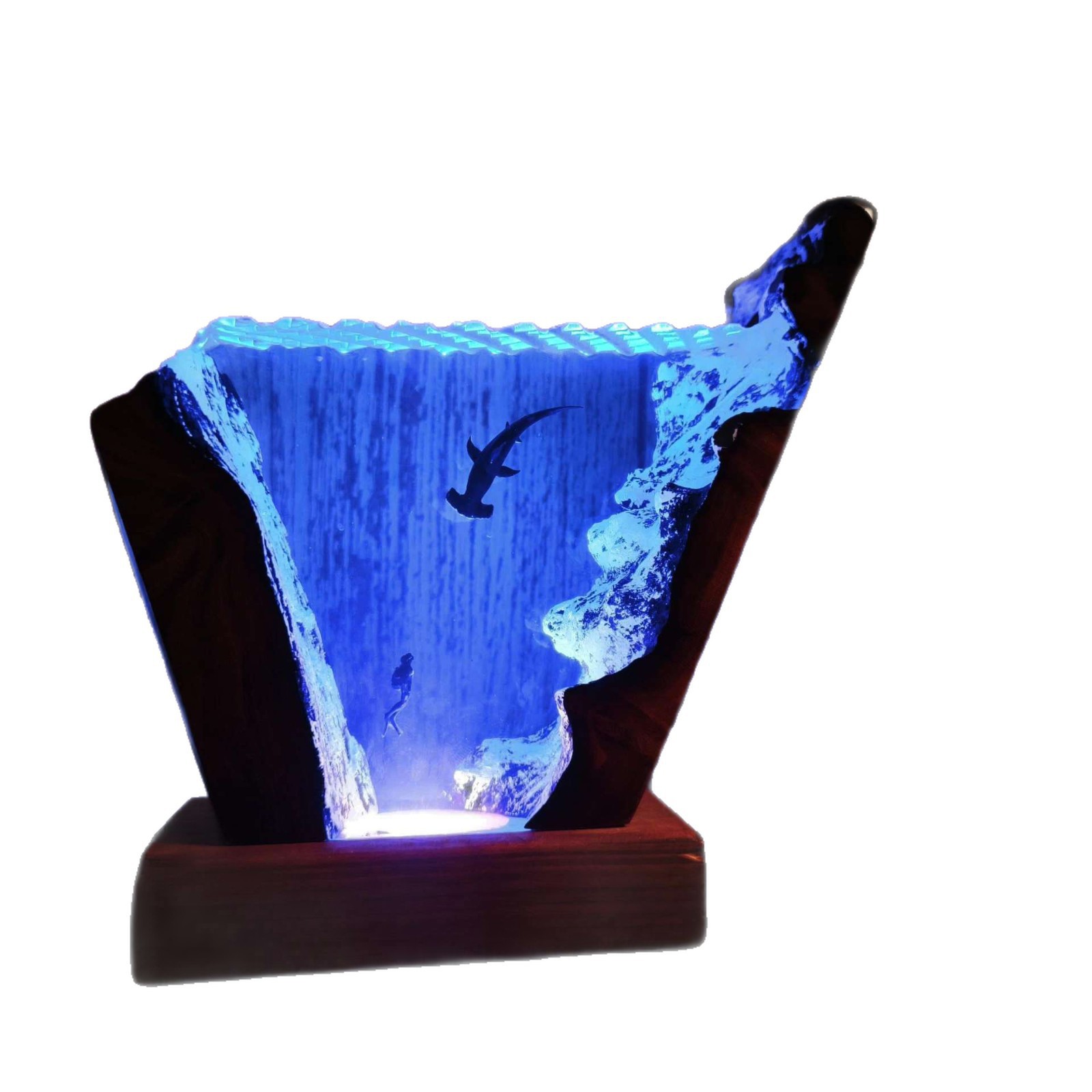6 * 4-inch Ocean Series Diver  - Resin Art And Wood ulasan dan harga