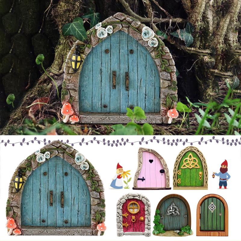 Elf Fairy Door Miniature Garde - Resin Art And Wood ulasan dan harga