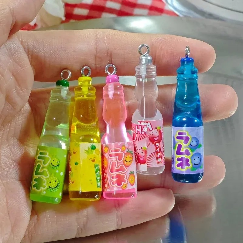 10Pcs Tiny Soda Bottle Resin C - Resin Art Earrings ulasan dan harga