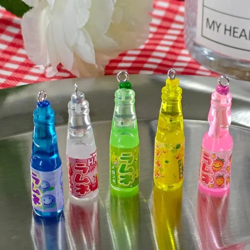 10Pcs Tiny Soda Bottle Resin C - Resin Art Earrings ulasan dan harga