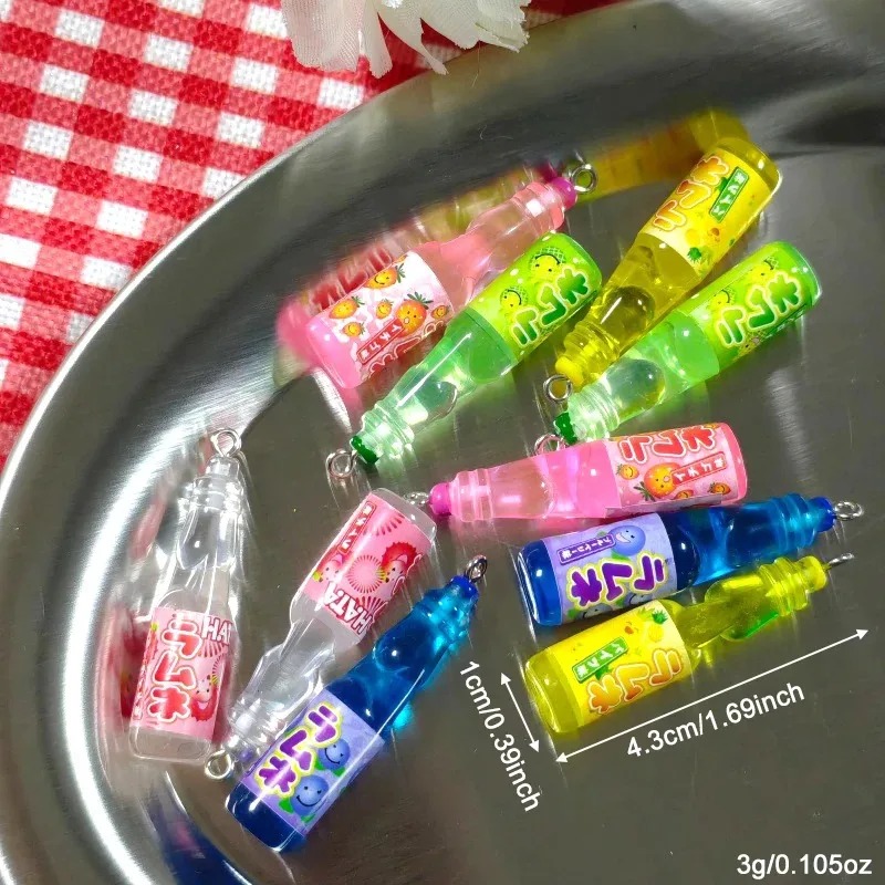 10Pcs Tiny Soda Bottle Resin C - Resin Art Earrings ulasan dan harga