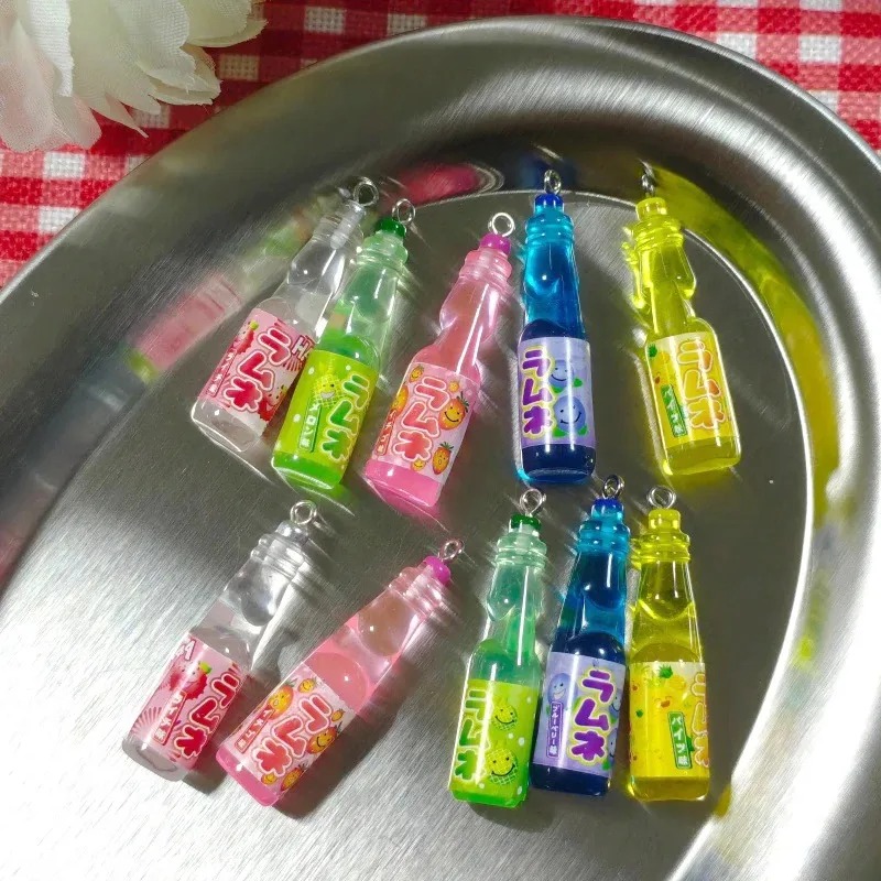10Pcs Tiny Soda Bottle Resin C - Resin Art Earrings ulasan dan harga