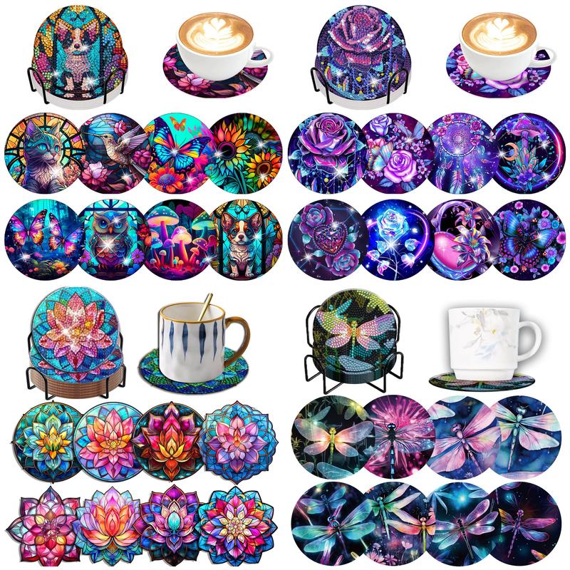 8pcs/Set DIY Diamond Painting  - Resin Art And Wood ulasan dan harga