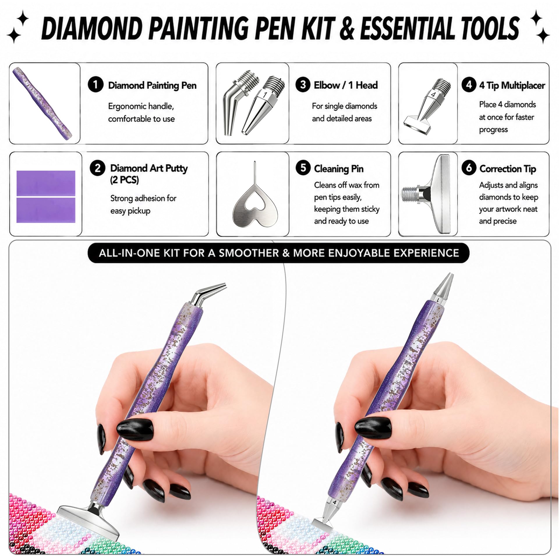Diamond painting art pen, with - Resin Art Pen ulasan dan harga