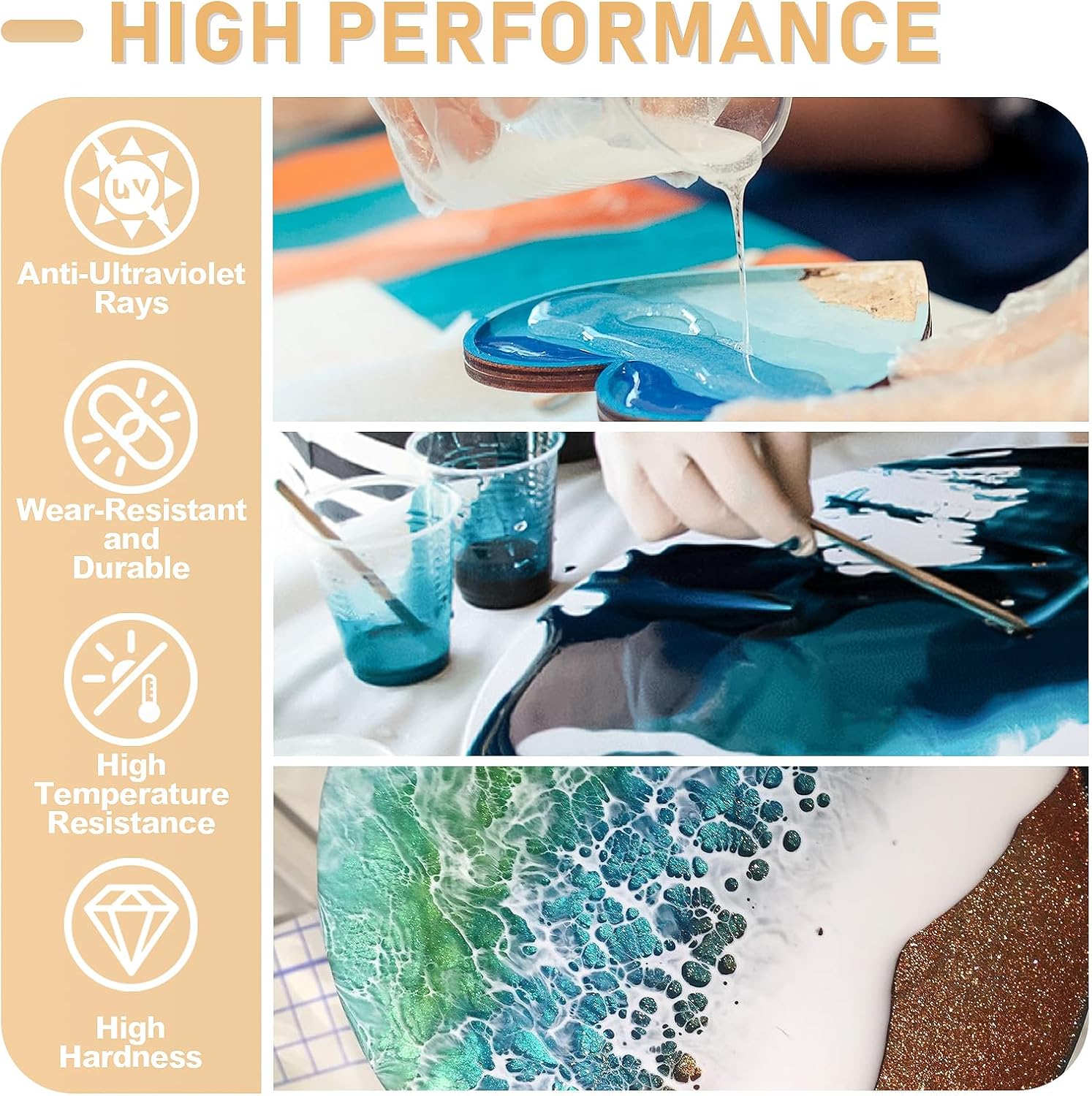 17.6oz/33.8oz AB Resin Epoxy G - Resin Art Table Top ulasan dan harga
