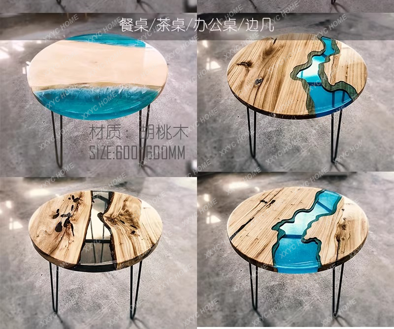 Creative art dining table epox - Resin Art And Wood ulasan dan harga