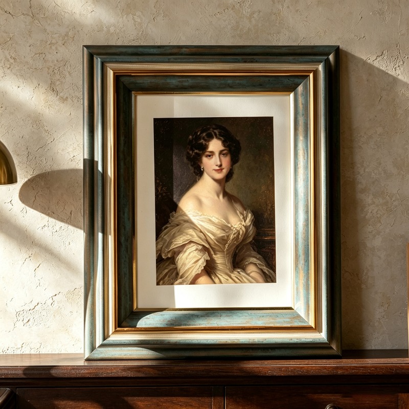 Vintage Picture Frame A4 6‑10  - Resin Art Table Top ulasan dan harga