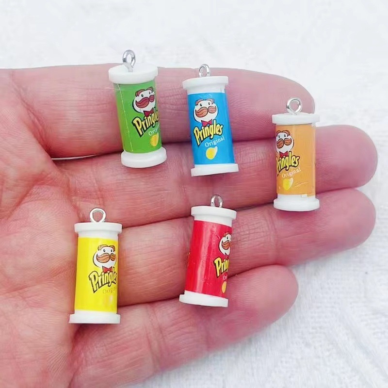 10pcs Simulation 3D Bucket Pot - Resin Art Earrings ulasan dan harga