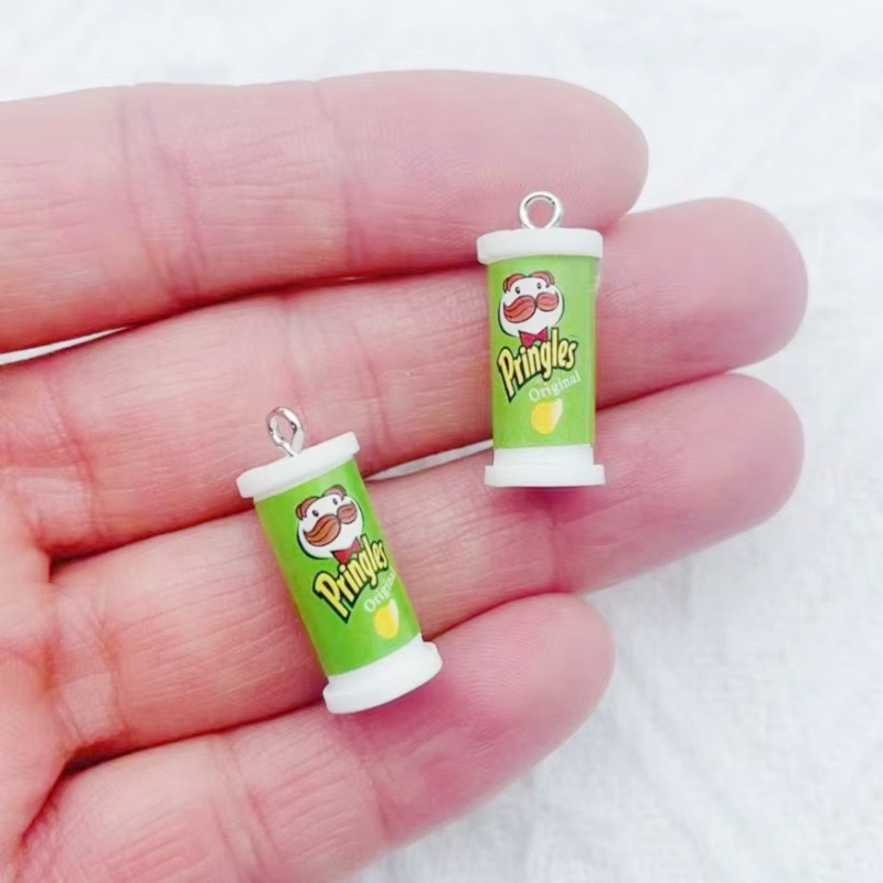 10pcs Simulation 3D Bucket Pot - Resin Art Earrings ulasan dan harga