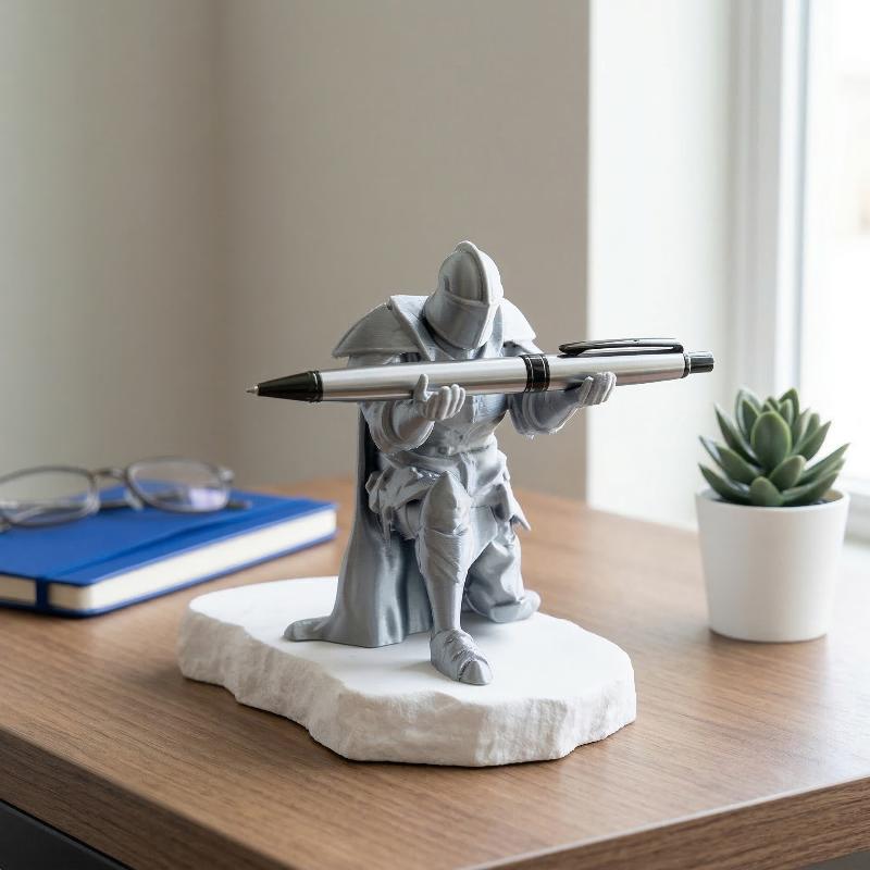 Knight Pen Holder Resin Mediev - Resin Art Equipment ulasan dan harga