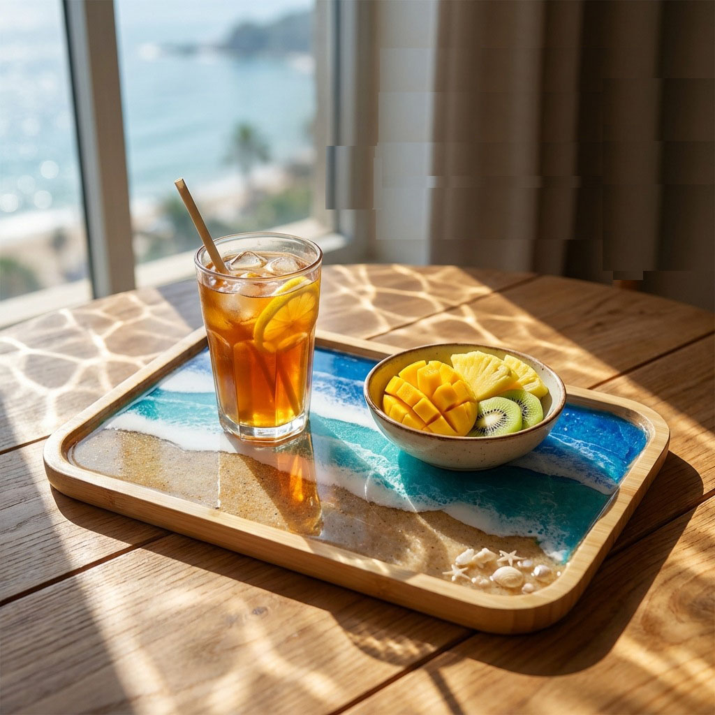 Epoxy Resin Ocean Art Decorati - Resin Art Kitchen ulasan dan harga