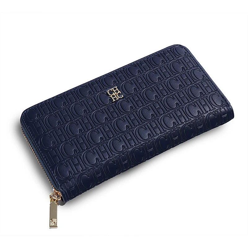 CH Elegant Embossed Zipper Wal - Resin Art Logo ulasan dan harga