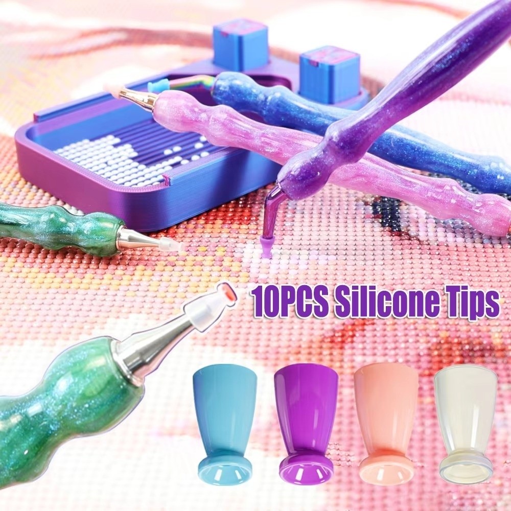 10Pcs No Wax Diamond Painting  - Resin Art Pen ulasan dan harga