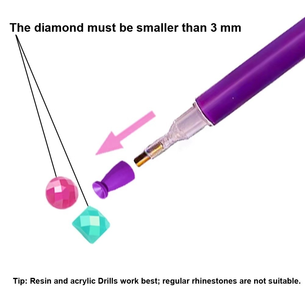 10Pcs No Wax Diamond Painting  - Resin Art Pen ulasan dan harga