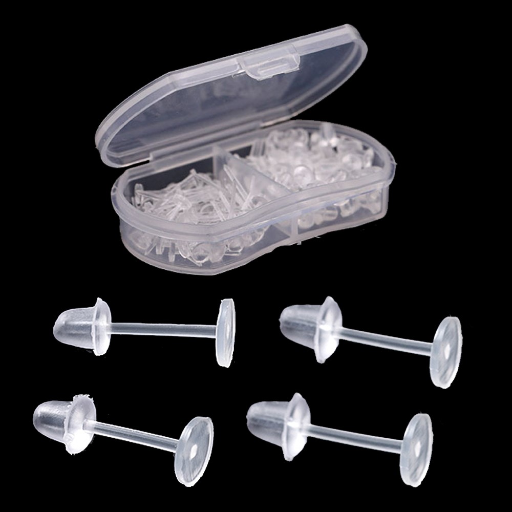 100pcs White Hypoallergenic Ea - Resin Art Earrings ulasan dan harga