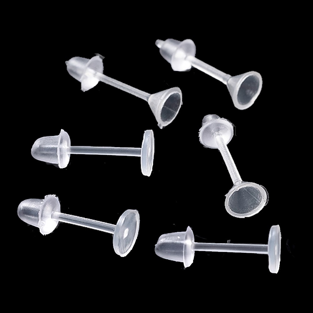 100pcs White Hypoallergenic Ea - Resin Art Earrings ulasan dan harga