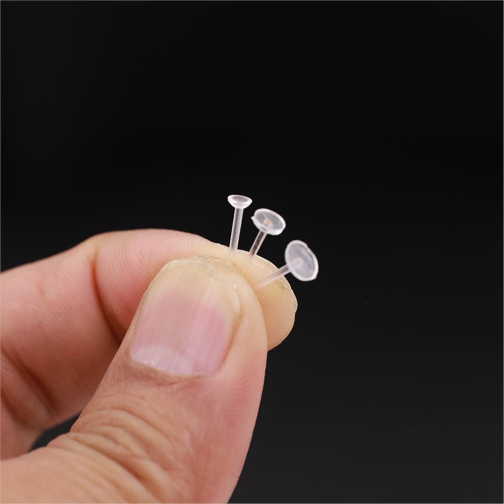 100pcs White Hypoallergenic Ea - Resin Art Earrings ulasan dan harga