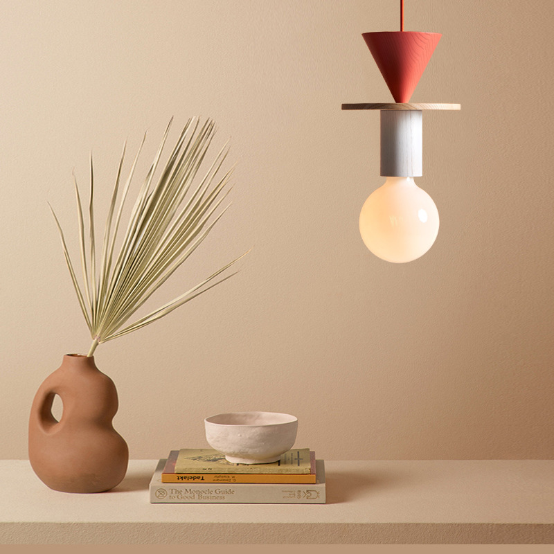 JUNIT Dia Pendant Lamp Modern  - Resin Art And Wood ulasan dan harga