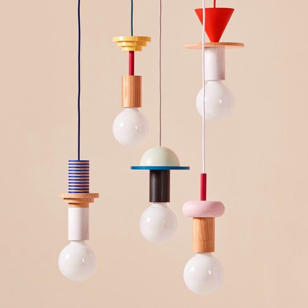 JUNIT Dia Pendant Lamp Modern  - Resin Art And Wood ulasan dan harga