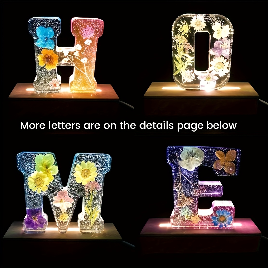 7-Inch Large Letter Resin Mold - Resin Art Logo ulasan dan harga