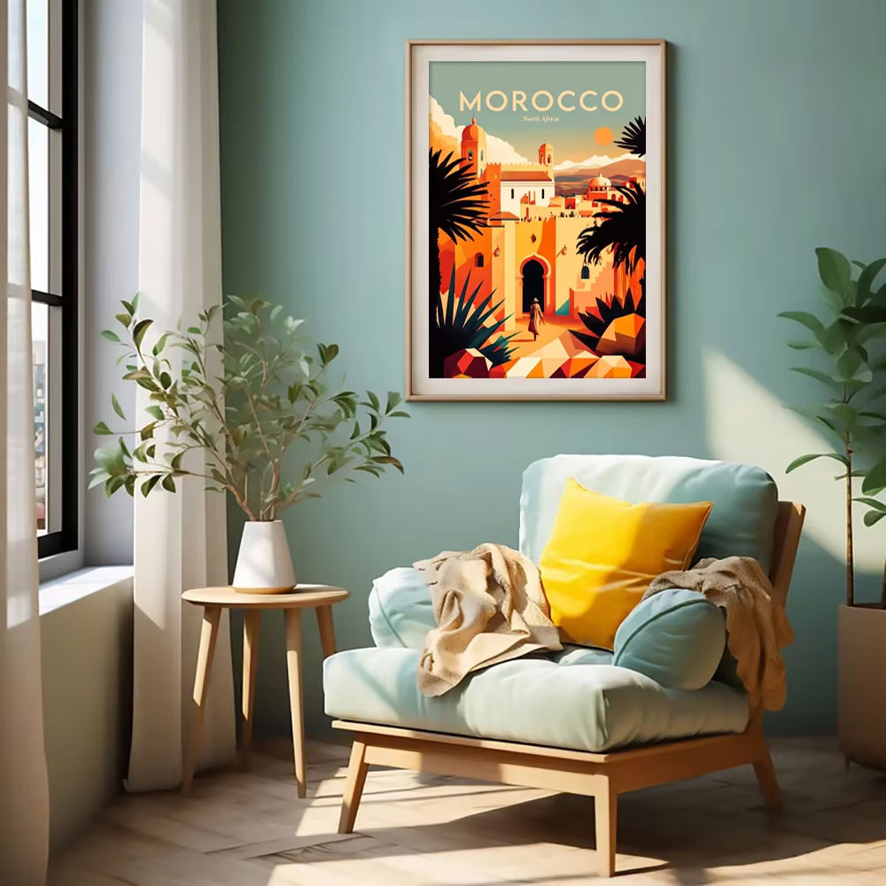 Retro Watercolor European Trav - Resin Art World ulasan dan harga