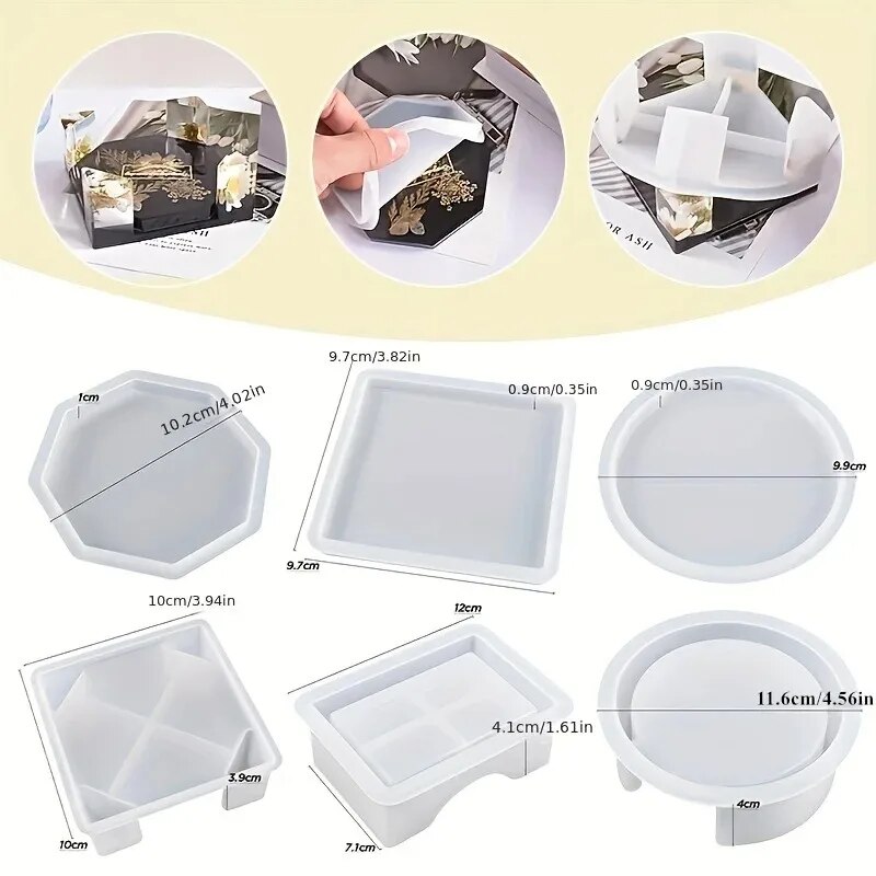 Coaster Resin Molds Set Includ - Resin Art Pen ulasan dan harga