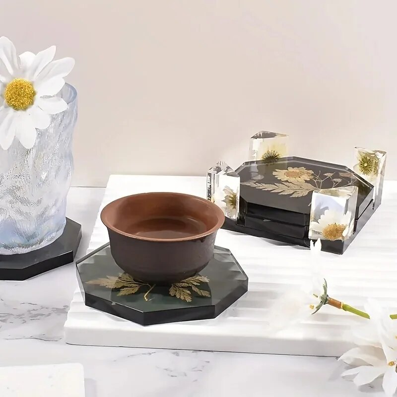 Coaster Resin Molds Set Includ - Resin Art Pen ulasan dan harga