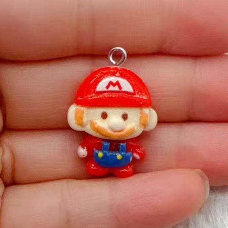 10pcs resin cartoon pendant, D - Resin Art Earrings ulasan dan harga
