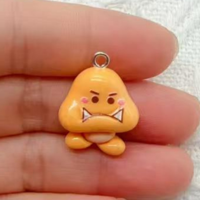 10pcs resin cartoon pendant, D - Resin Art Earrings ulasan dan harga
