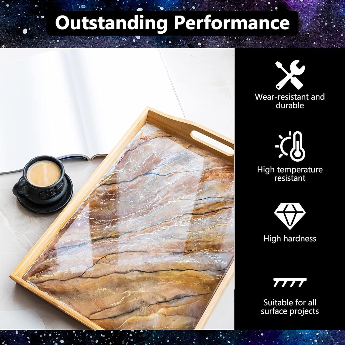 1000ml Crystal Clear Epoxy Res - Resin Art And Wood ulasan dan harga