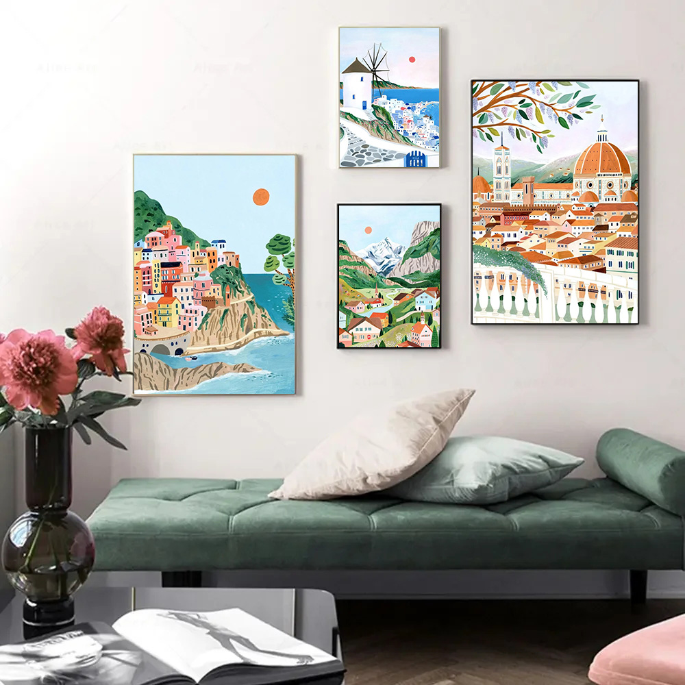 World Travel City Poster Lands - Resin Art World ulasan dan harga