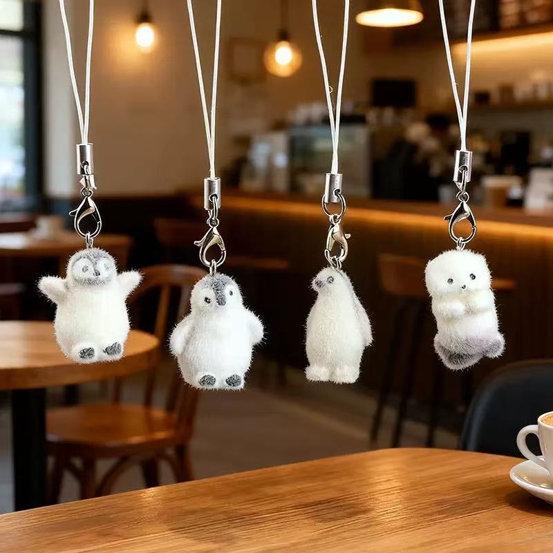 5pcs Flocking Small Penguin Re - Resin Art Earrings ulasan dan harga