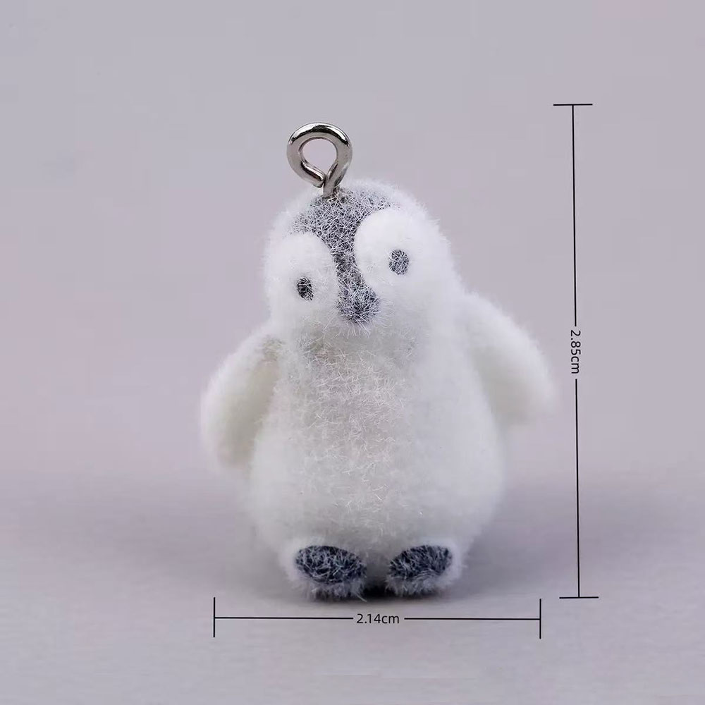 5pcs Flocking Small Penguin Re - Resin Art Earrings ulasan dan harga